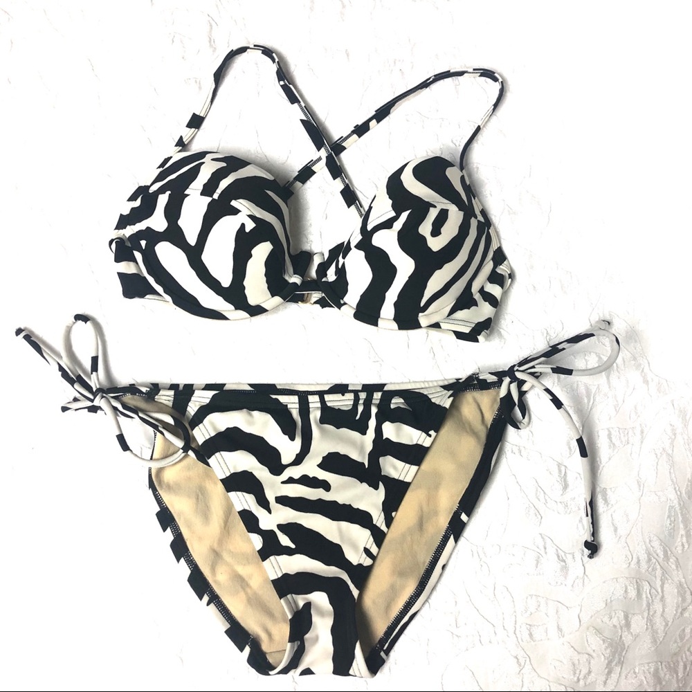 VIctoria Secret Wild Animal Print Bikini Sz M/34C